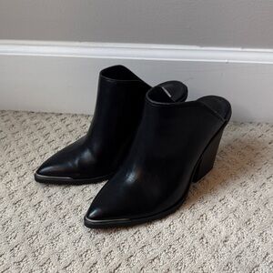 Dolce Vita Black Leather Mules